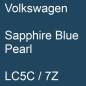 Preview: Volkswagen, Sapphire Blue Pearl, LC5C / 7Z.